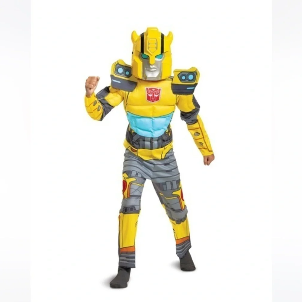 TRANSFORMERS kids “BUMBLEBEE” quilted muscle Halloween costume-various